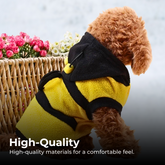 Cute Bee Pet Hoodie — Warm Fleece for Dogs & Cats